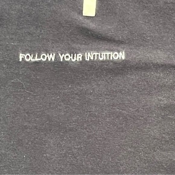 Mango Basics tee shirt scoop neck navy blue FYI  Follow Your Intuition size XS - Picture 7 of 8